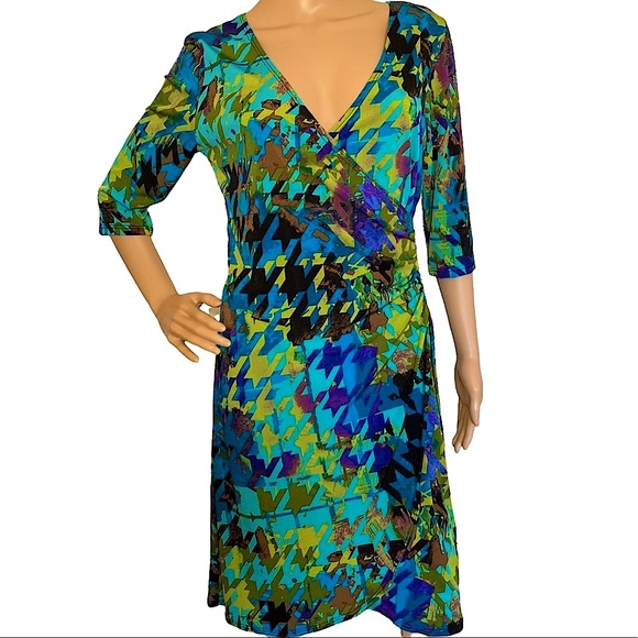 Emma & Michele Dresses & Skirts - EMMA & MICHELE  | ARTSY HOUNDSTOOTH DRESS  SZ S